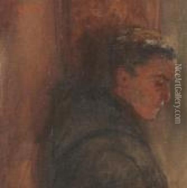 Bildnis Eines Novizen Im Profil Oil Painting - Claus Meyer