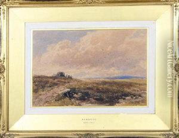 A Moorland View Oil Painting - Edmund Morison Wimperis