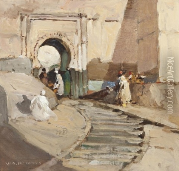The Town Gate,  Northern Africa Oil Painting - William Beckwith Mcinnes