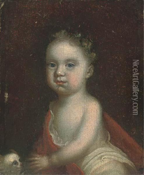 Portrait Of A Child Oil Painting - Sir Godfrey Kneller