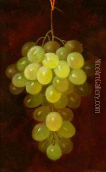 Grapes Oil Painting - Carducius Plantagenet Ream