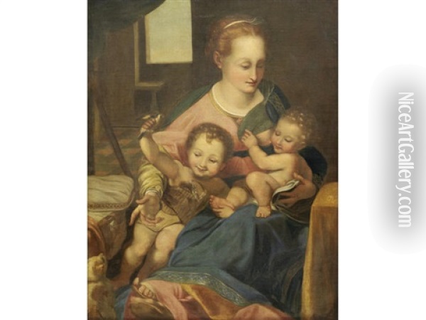 The Madonna Of The Cat Oil Painting - Federico Barocci