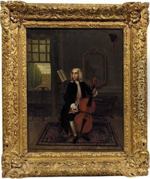Portrait Of A Gentleman Oil Painting - Gawen Hamilton