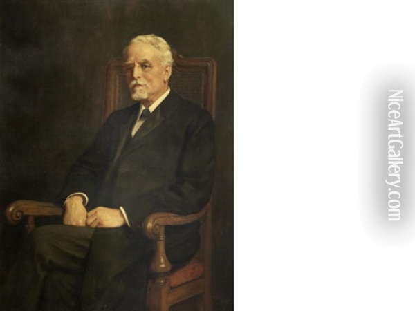 Portrait Of A Gentleman Oil Painting - John Collier