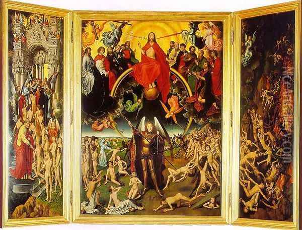 The Last Judgement Triptych Oil Painting - Hans Memling