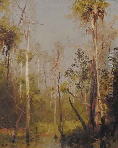 Florida Landscape 2 Oil Painting - Herman Herzog