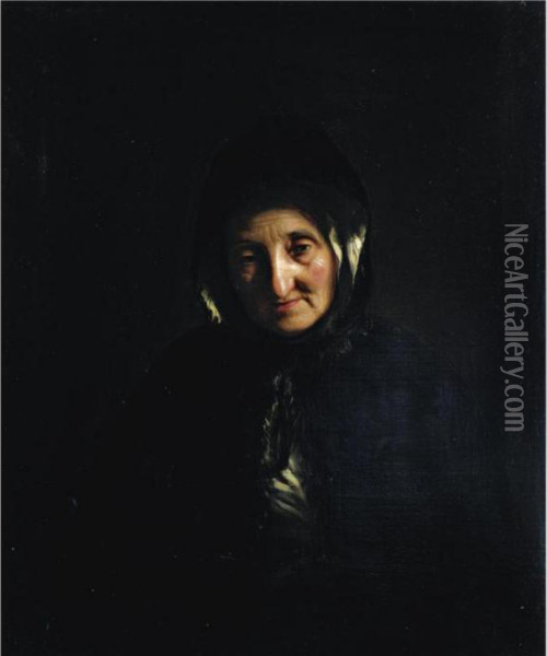 Portrait Of The Artist's Mother Oil Painting - John Opie