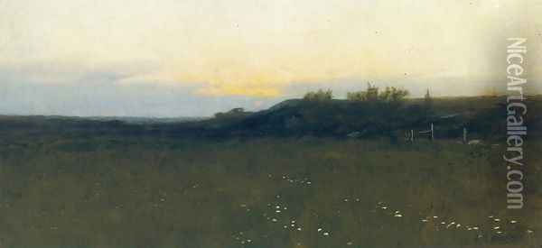 Sunrise Oil Painting - Albion Harris Bicknell