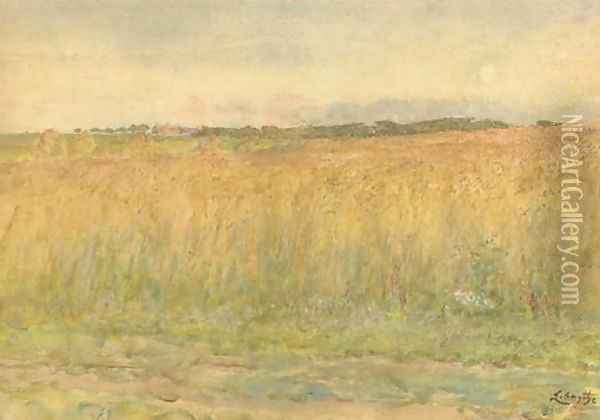 Cornfield Oil Painting - Lionel Percy Smythe