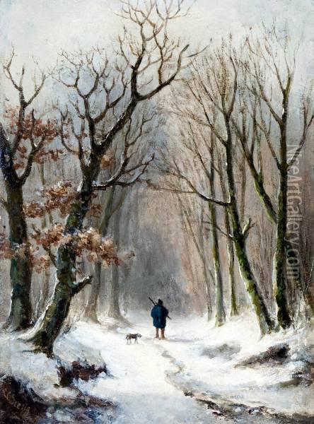 Wintertje Oil Painting - Sierig Louis