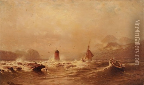 The Clyde River Oil Painting - Hermann Eschke