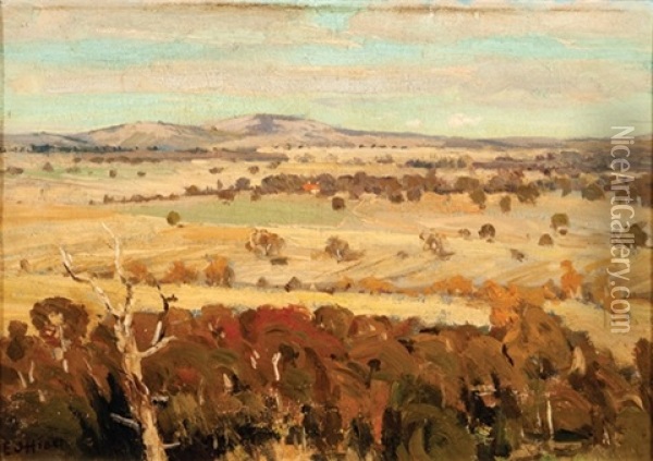Untitled - Rural Landscape Oil Painting - Edward Cairns Officer