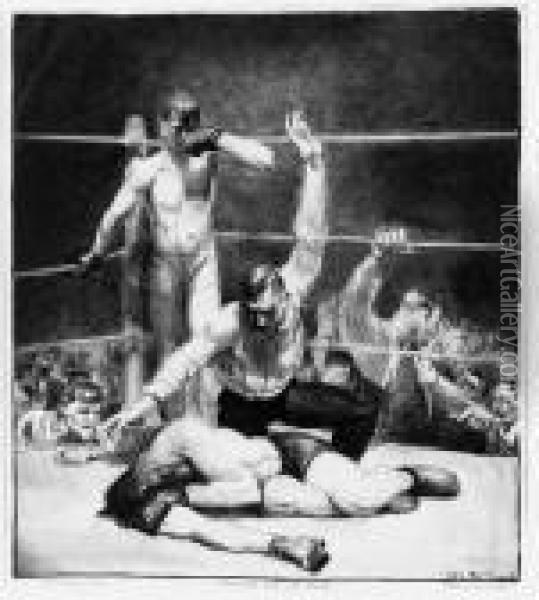 Untitled Oil Painting - George Wesley Bellows