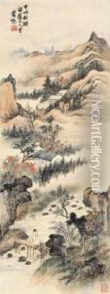 Autumn Scenery Oil Painting - Xiao Sun