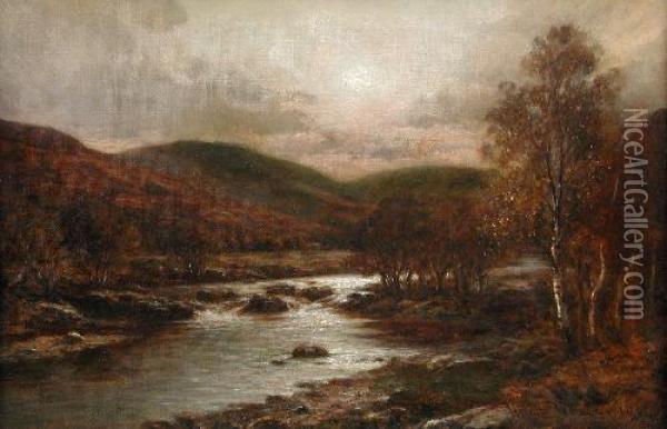 In Glenorknear Blackmore Oil Painting - Allan Ii Ramsay