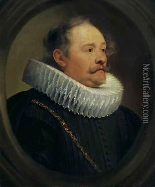 Portrait of Engelbert Taie baron of Wemmel Oil Painting - Sir Anthony Van Dyck