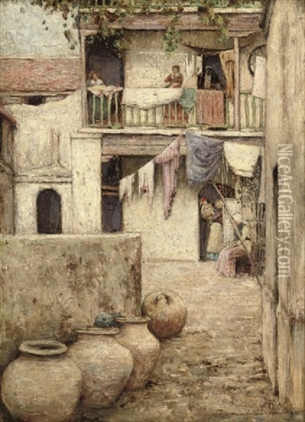 Jars, Seville Oil Painting - Mortimer Luddington Menpes