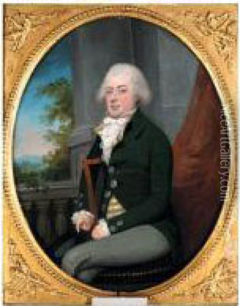 Portrait Of A Gentleman Oil Painting - Ozias Humphrey