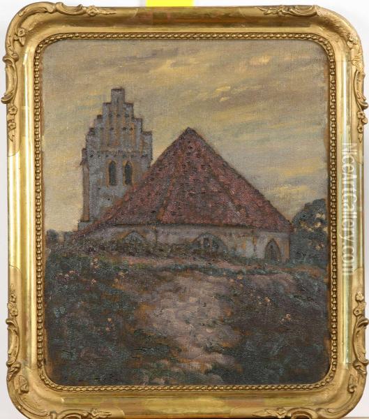 Alvastra Kloster Oil Painting - Per Gummeson
