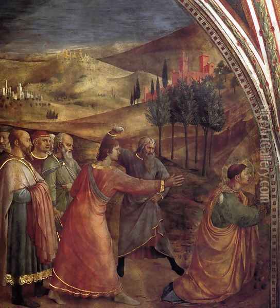 The Stoning of St Stephen 2 Oil Painting - Angelico Fra