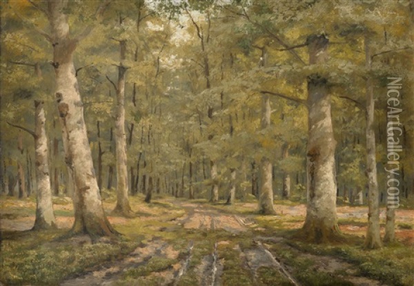 Oak Grove Oil Painting - Jakov Ivanovich Brovar