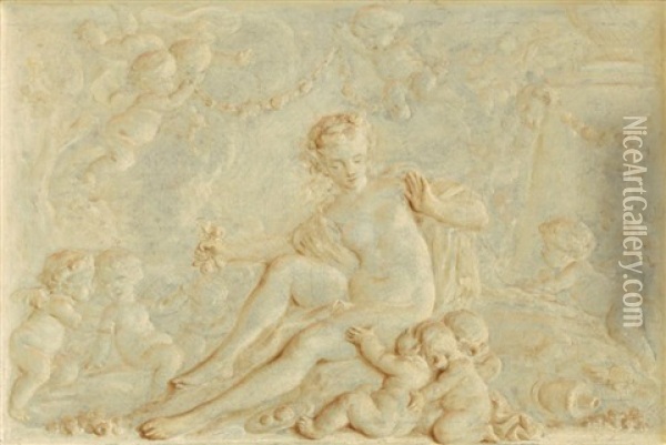 Venus Et Les Amours Oil Painting - Anne Vallayer-Coster