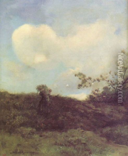 Primavera En Herbes Oil Painting - Gustave Maincent
