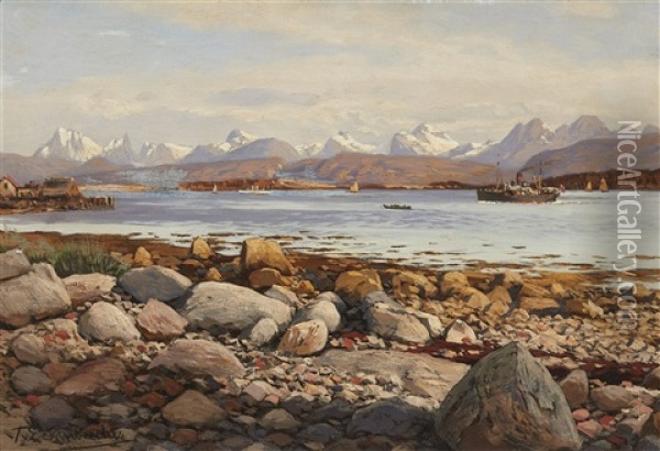 Spitzbergen Oil Painting - Karl Paul Themistocles von Eckenbrecher