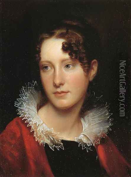 Portrait of Rosalba Peale Oil Painting - Rembrandt Peale