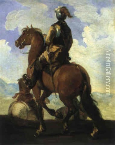 Cavaliere Oil Painting - Francesco Giuseppe Casanova