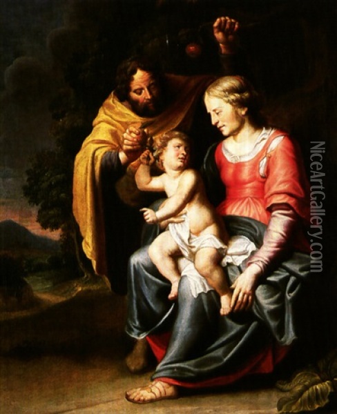 Sagrada Familia Oil Painting - Peter Van Lint