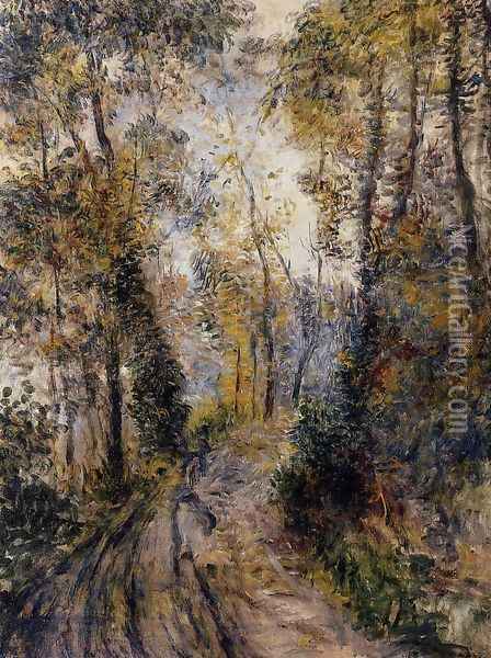The Path Through The Forest Oil Painting - Pierre Auguste Renoir