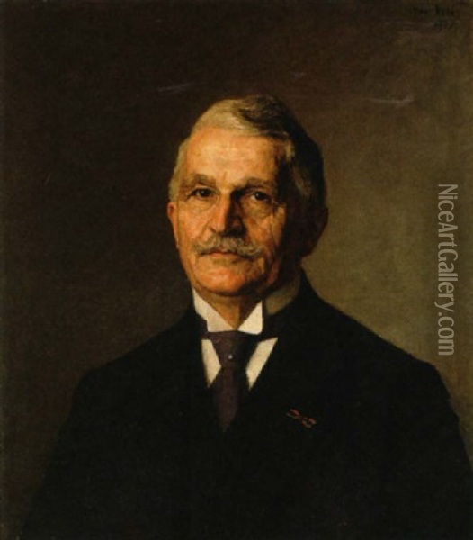 Portrait Of A Gentleman Oil Painting - Jan Pieter Veth