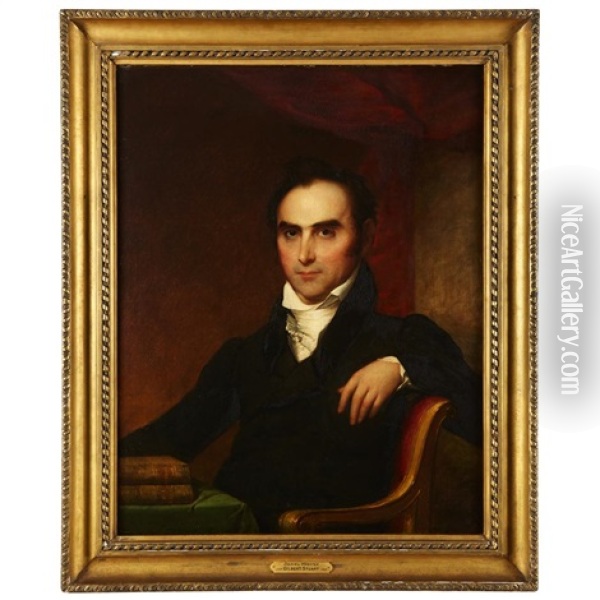 Portrait Of Daniel Webster, 1825 Oil Painting - Gilbert Stuart