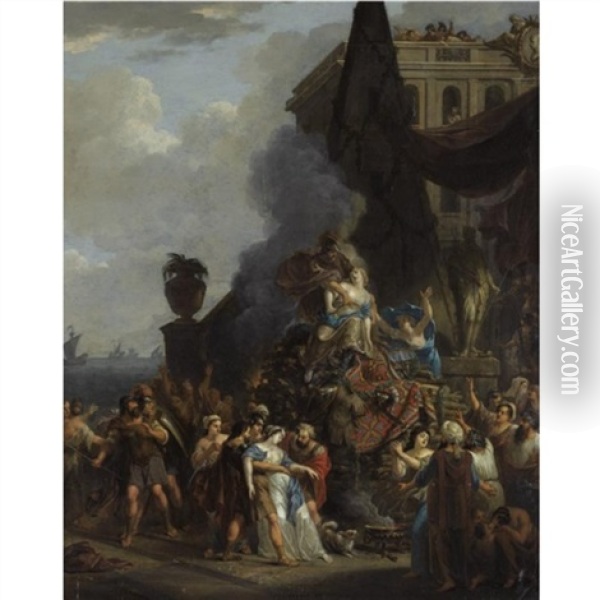 The Sacrifice Of Iphigenia Oil Painting - Gerard Hoet the Elder