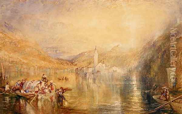 Kussnacht, Lake of Lucerne, Switzerland, 1843 Oil Painting - Joseph Mallord William Turner