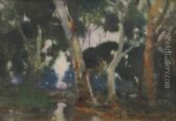 Gums In Twilight Oil Painting - Walter Withers