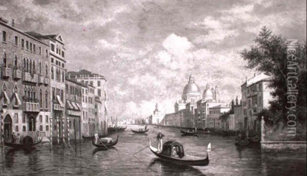 Grand Canal, Venice Oil Painting - Arthur Trevor Haddon
