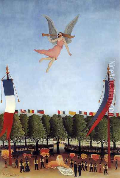 Liberty Inviting Artists at the Society of Independent Artis Oil Painting - Henri Julien Rousseau