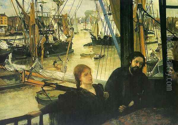 Wapping on Thames Oil Painting - James Abbott McNeill Whistler