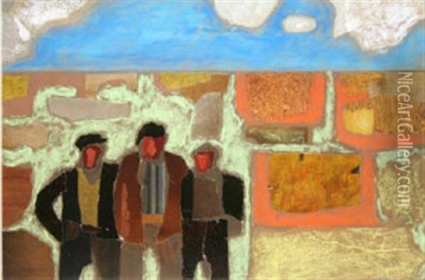 Men Of The West Oil Painting - Arthur Armstrong