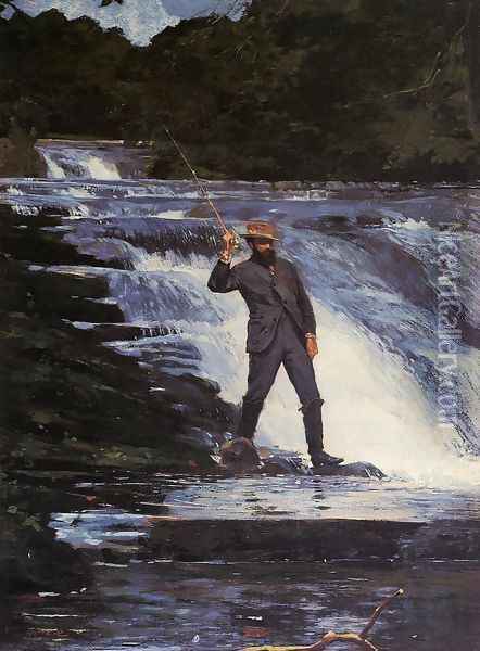 The Angler Oil Painting - Winslow Homer