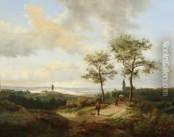 Gelders Landscape Oil Painting - Barend Cornelis Koekkoek