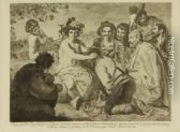 Los Borrachos Oil Painting - Francisco De Goya y Lucientes