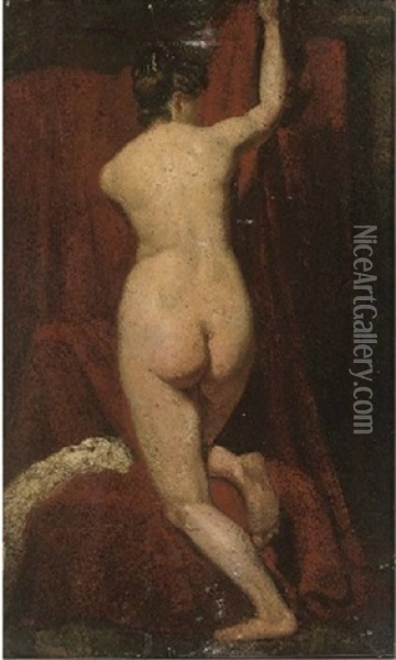 Kneeling Female Nude Oil Painting - William Etty