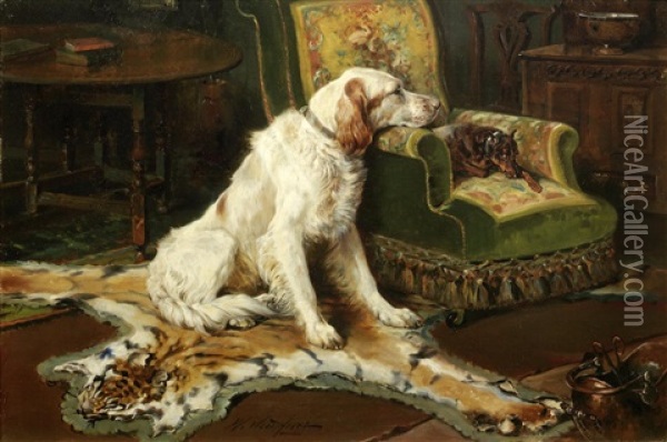 Pride Of Place Oil Painting - William Woodhouse
