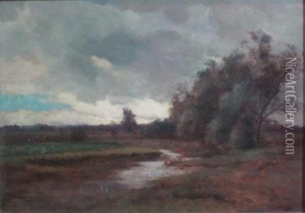 River Landscape Oil Painting - Robert McGregor