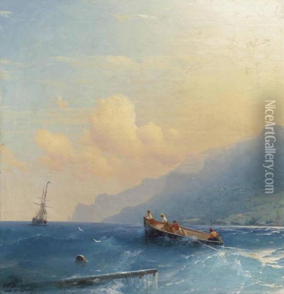 Searching For Survivors Oil Painting - Ivan Konstantinovich Aivazovsky