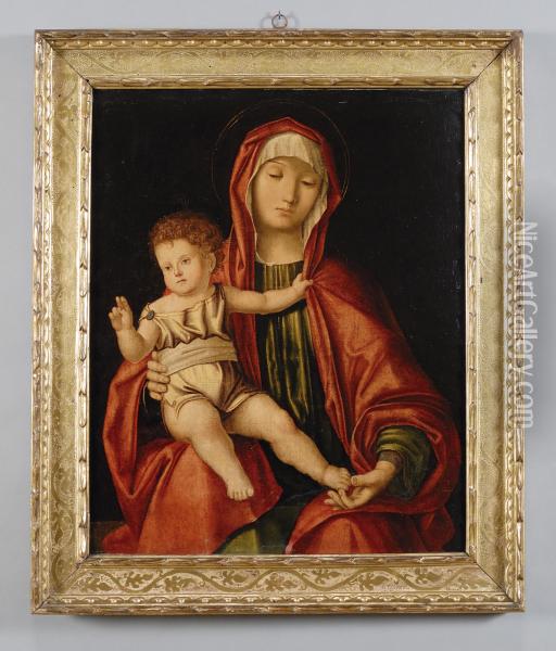 Madonna Con Bambino Oil Painting - Vincenzo di Biagio Catena