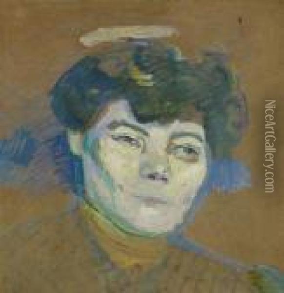 Tete De Femme Oil Painting - Henri De Toulouse-Lautrec
